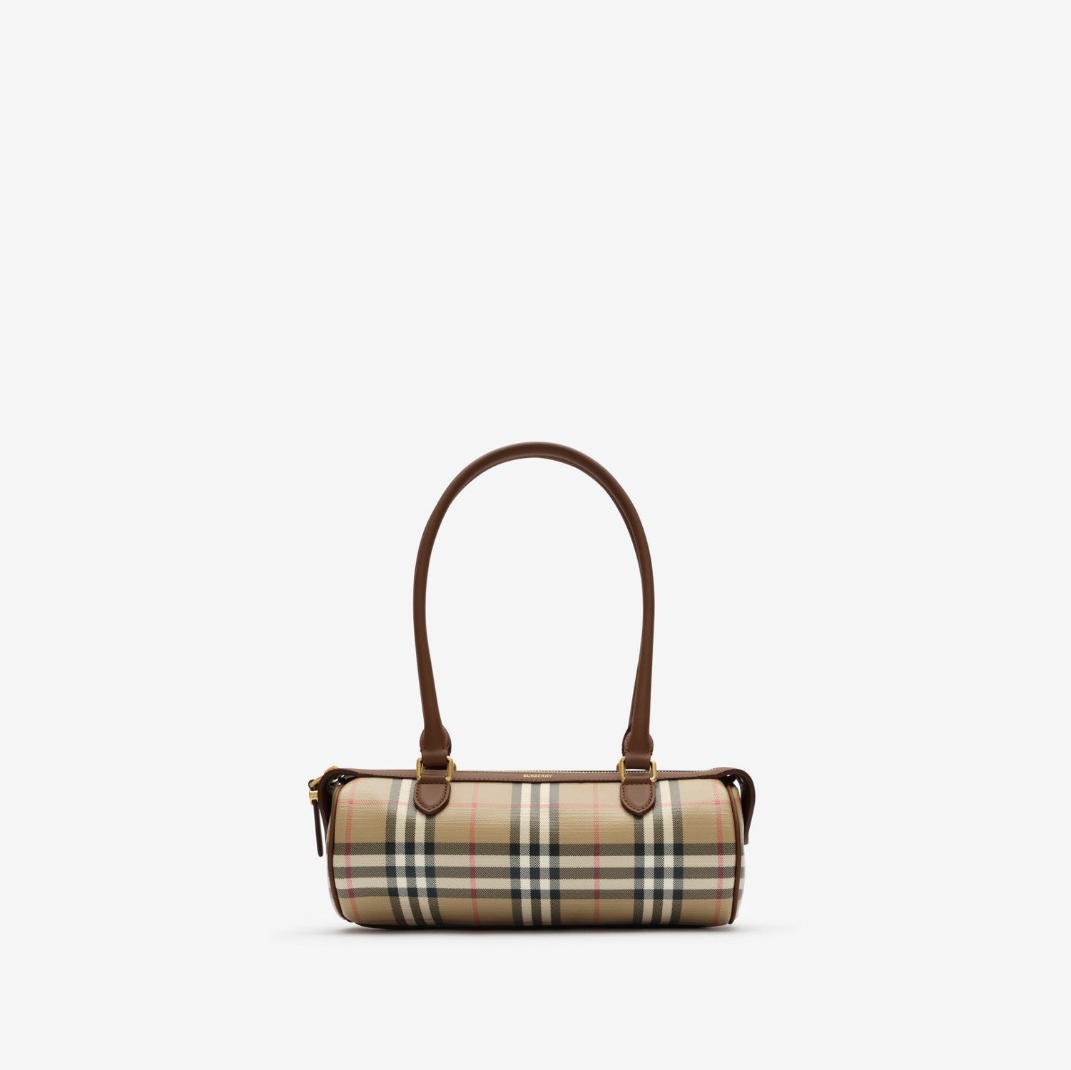 Mini Check Barrel Bag