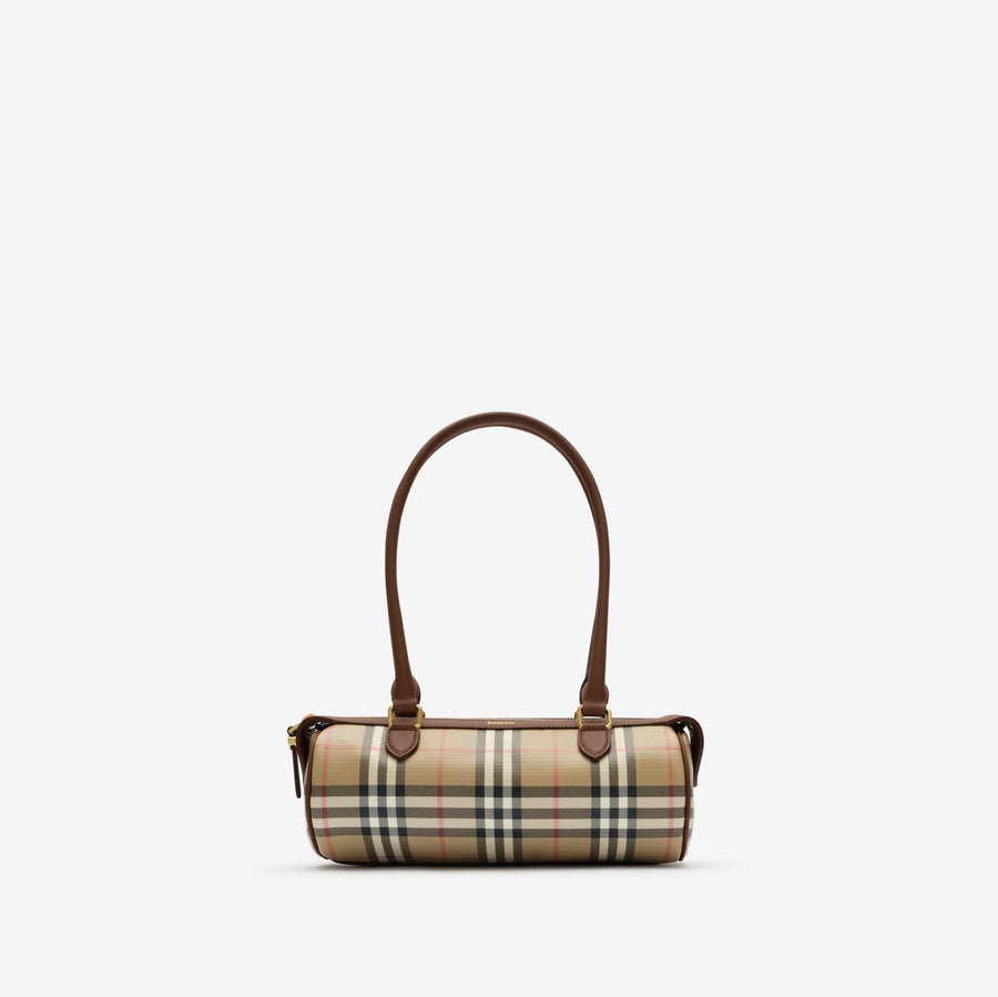 Mini Check Barrel Bag