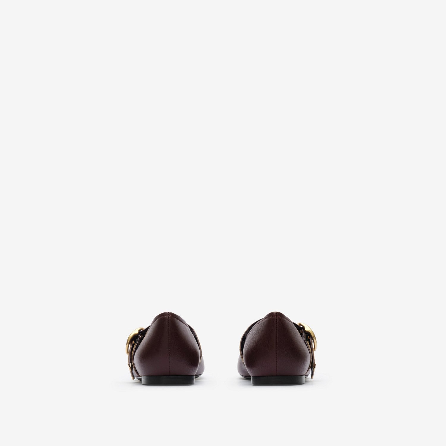 Check Strap Leather Robin Ballerinas
