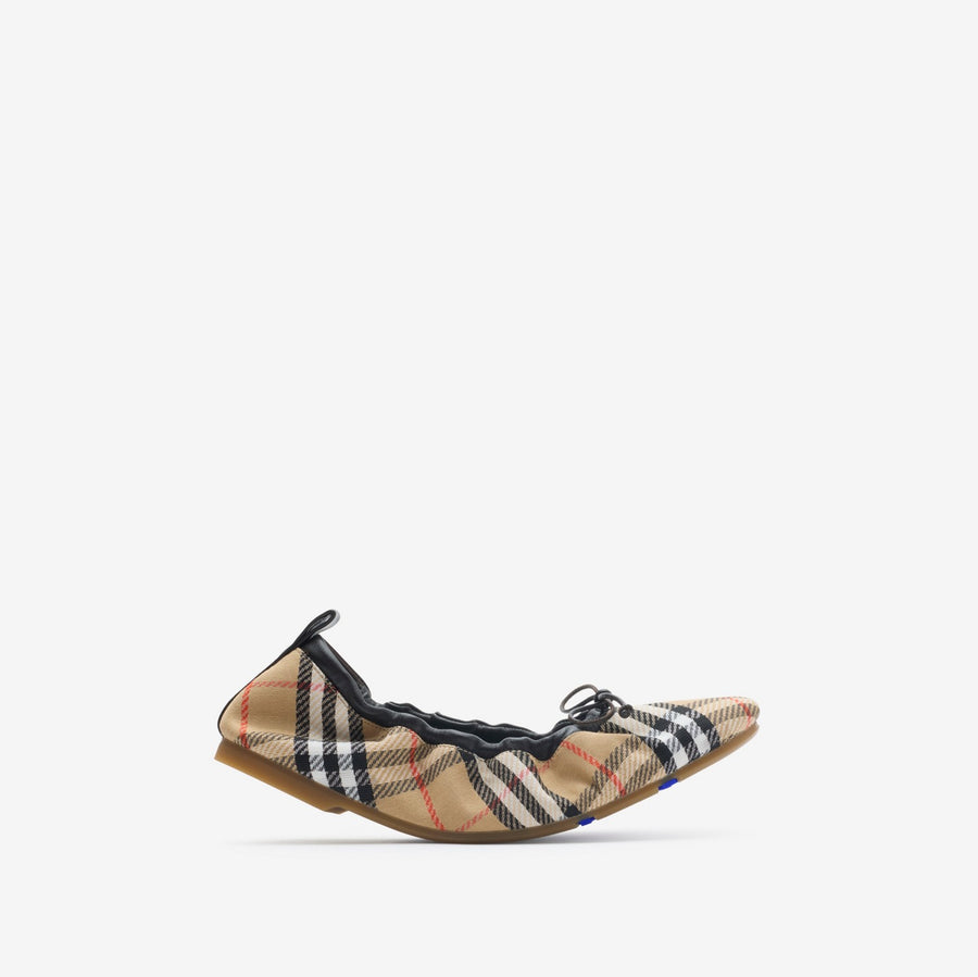 Check Fawn Ballerinas