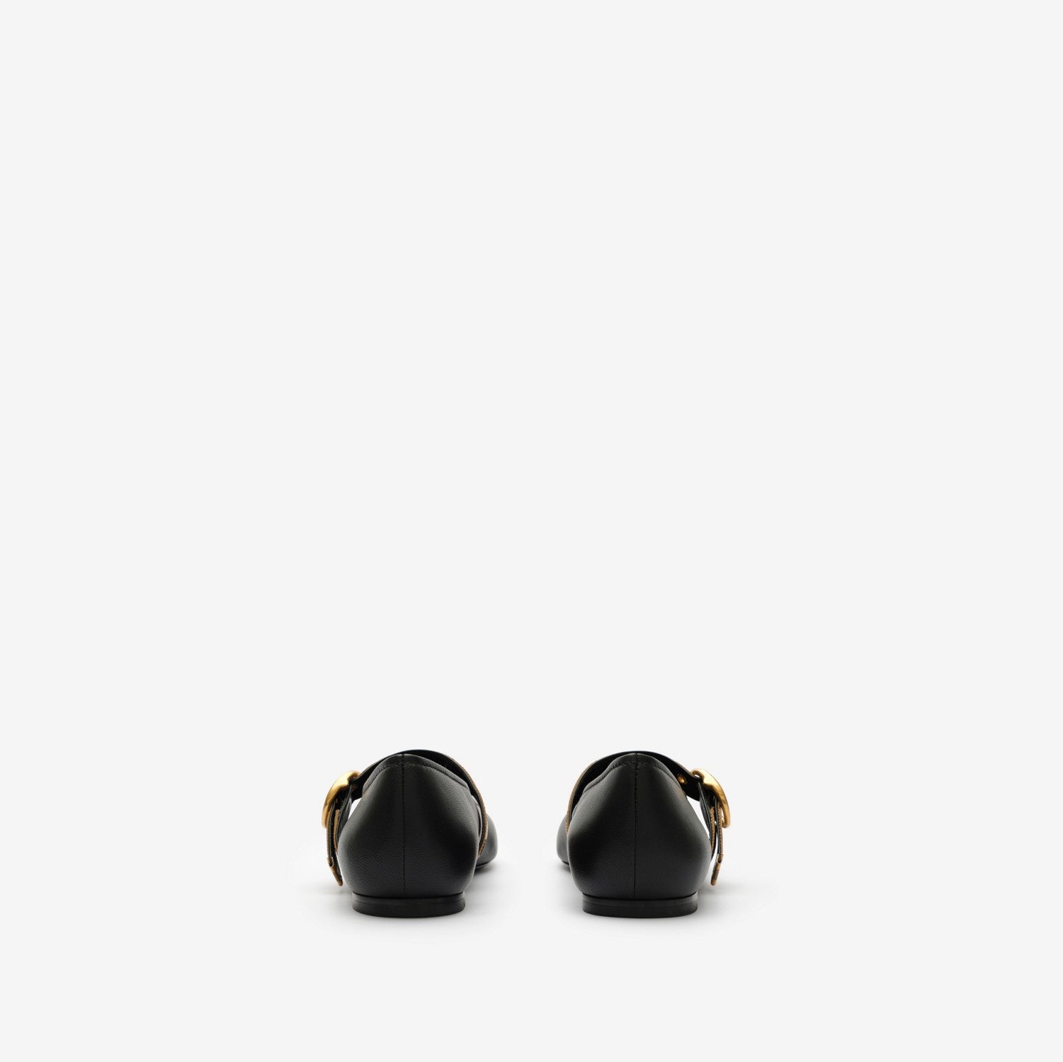 Check Strap Leather Robin Ballerinas