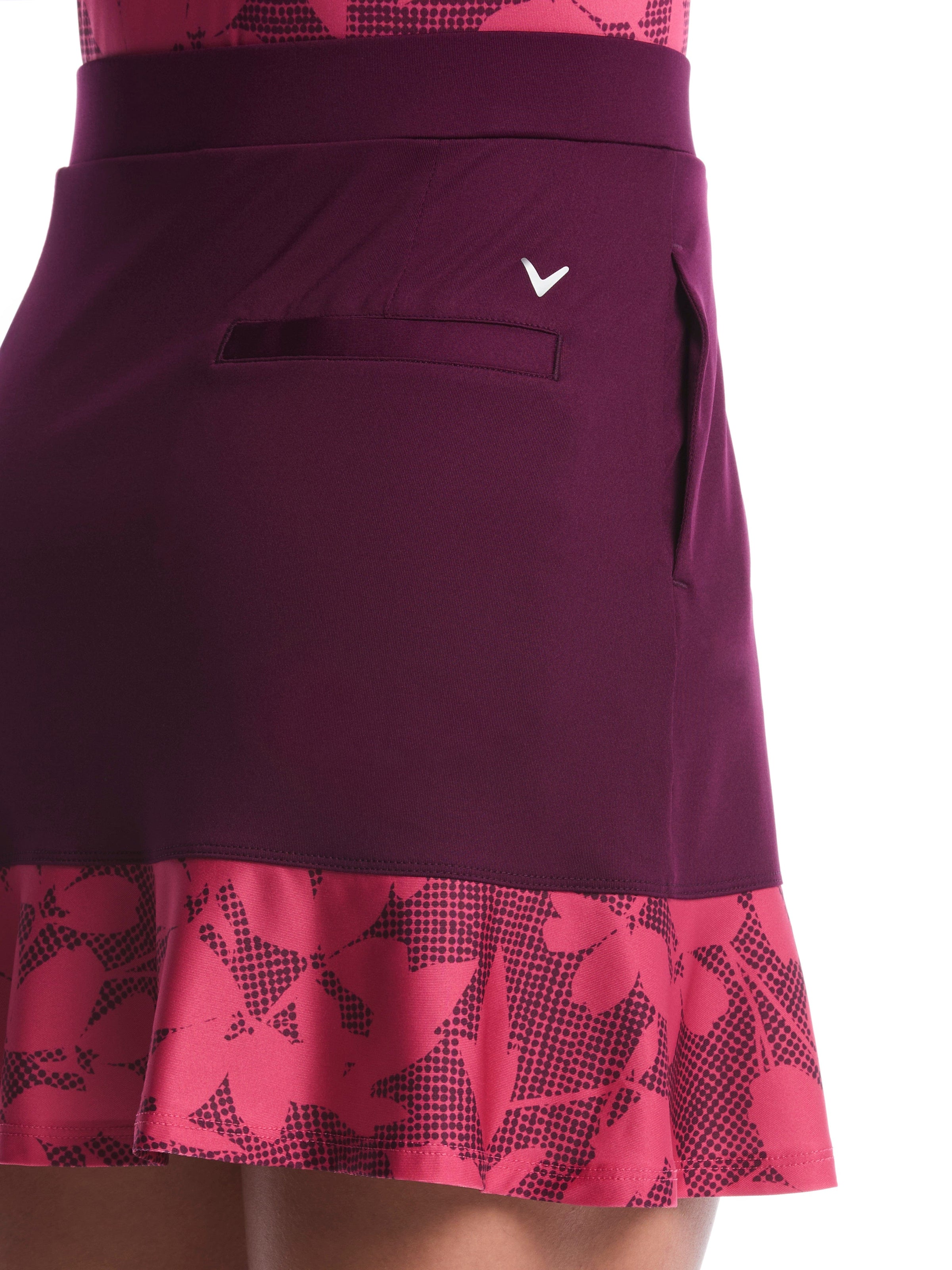 Womens 15" Floral Printed Skort