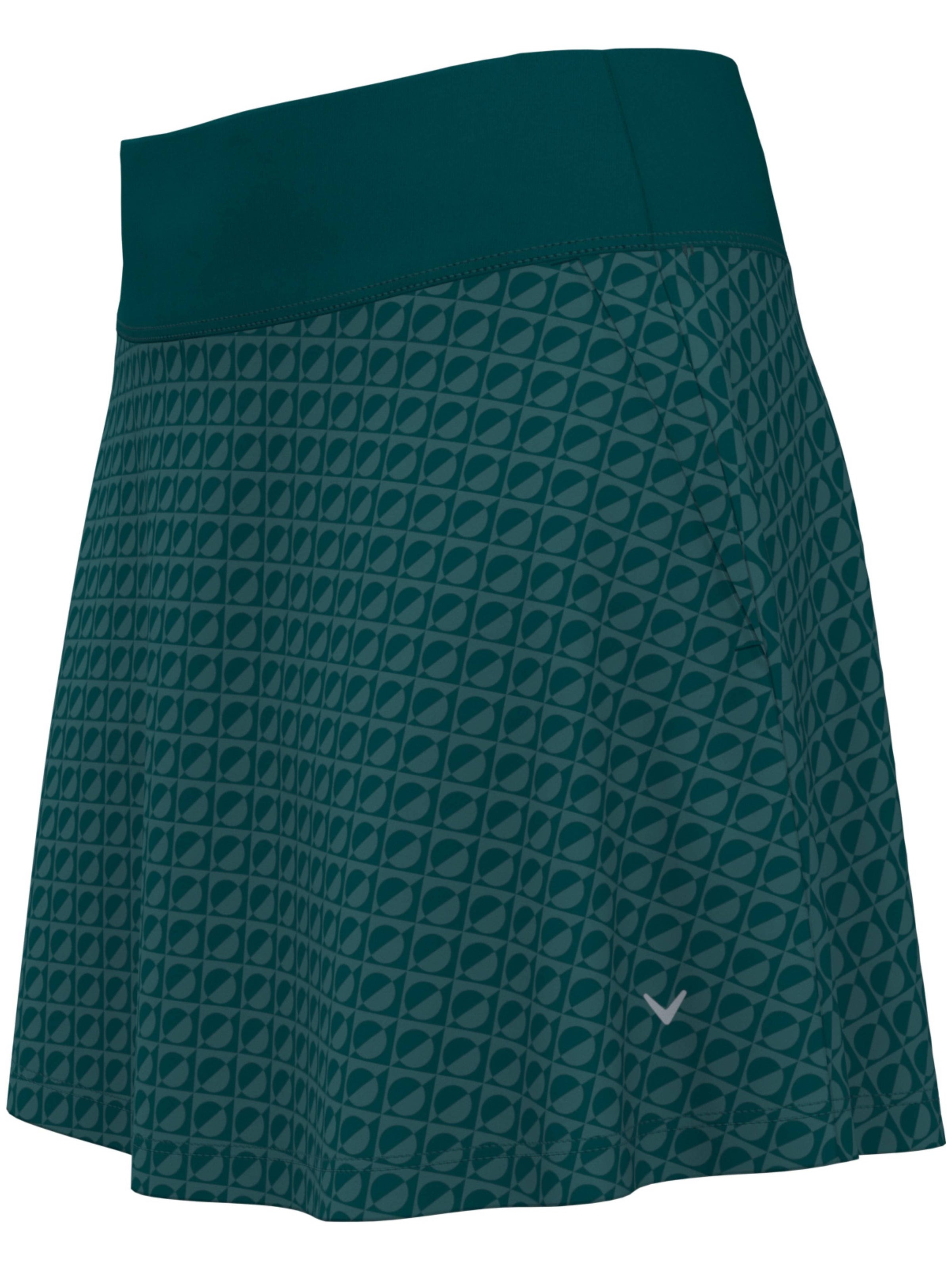 Womens 15" Geo Printed Skort