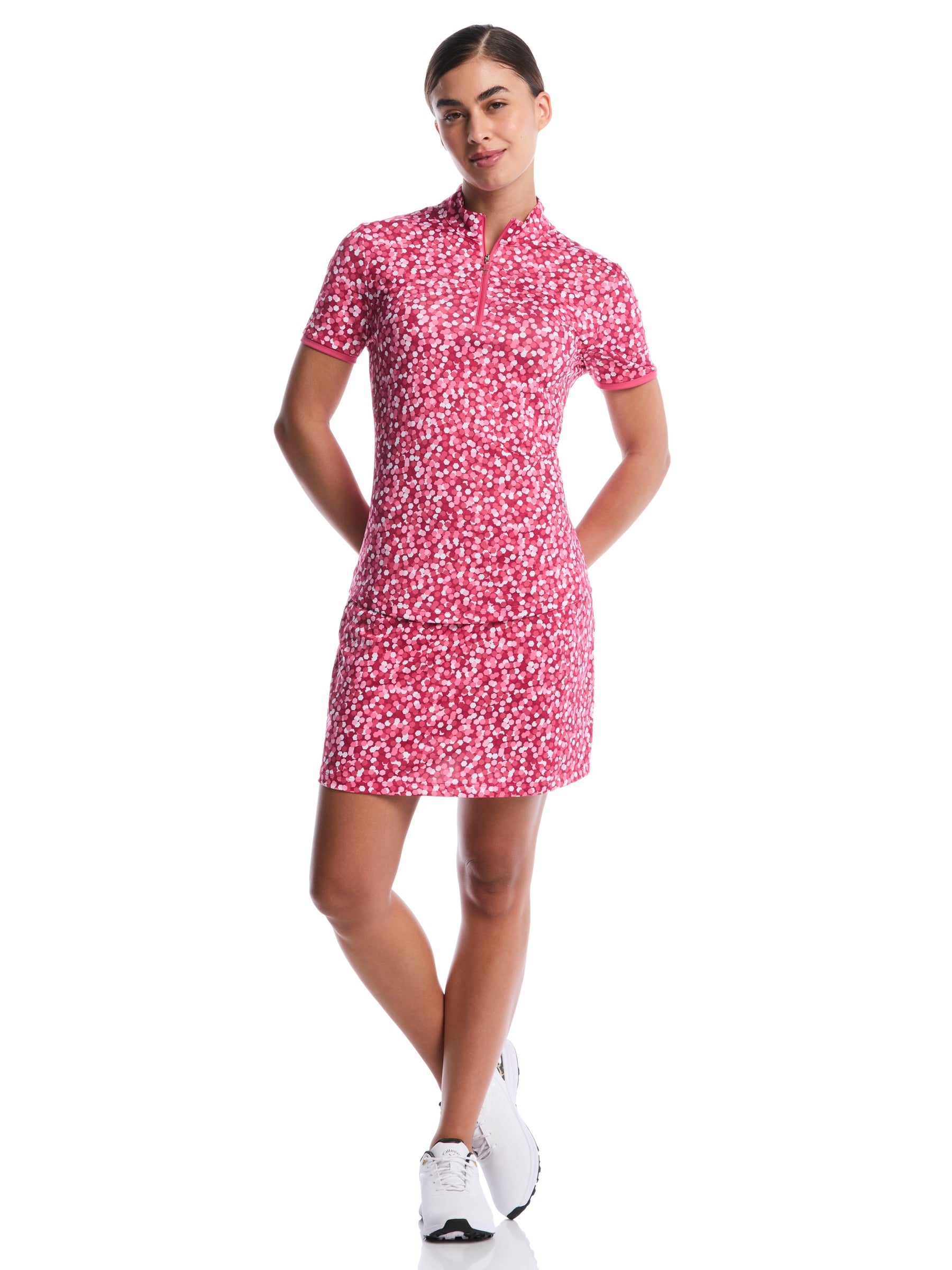 Womens 16" Confetti Color Block Skort