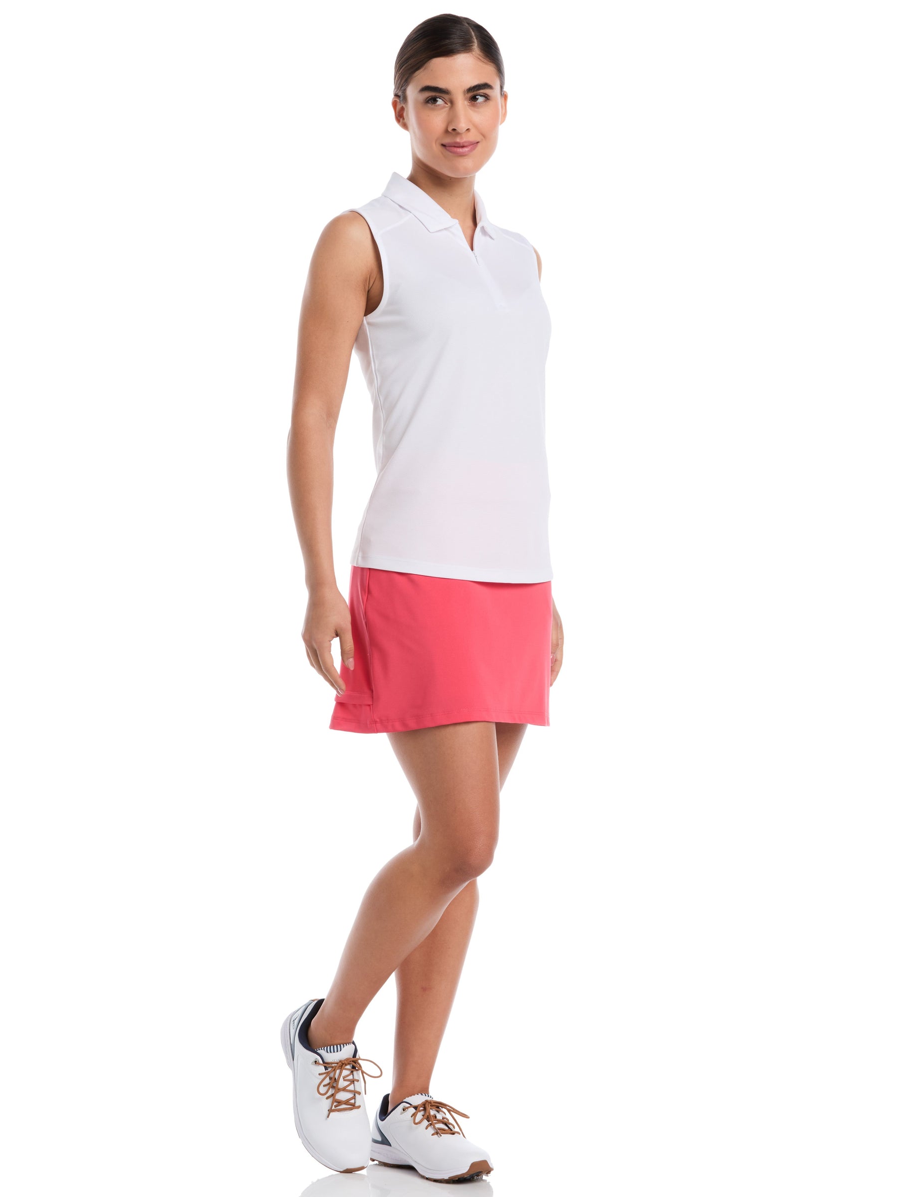 Womens 16" Double Ruffle Golf Skort