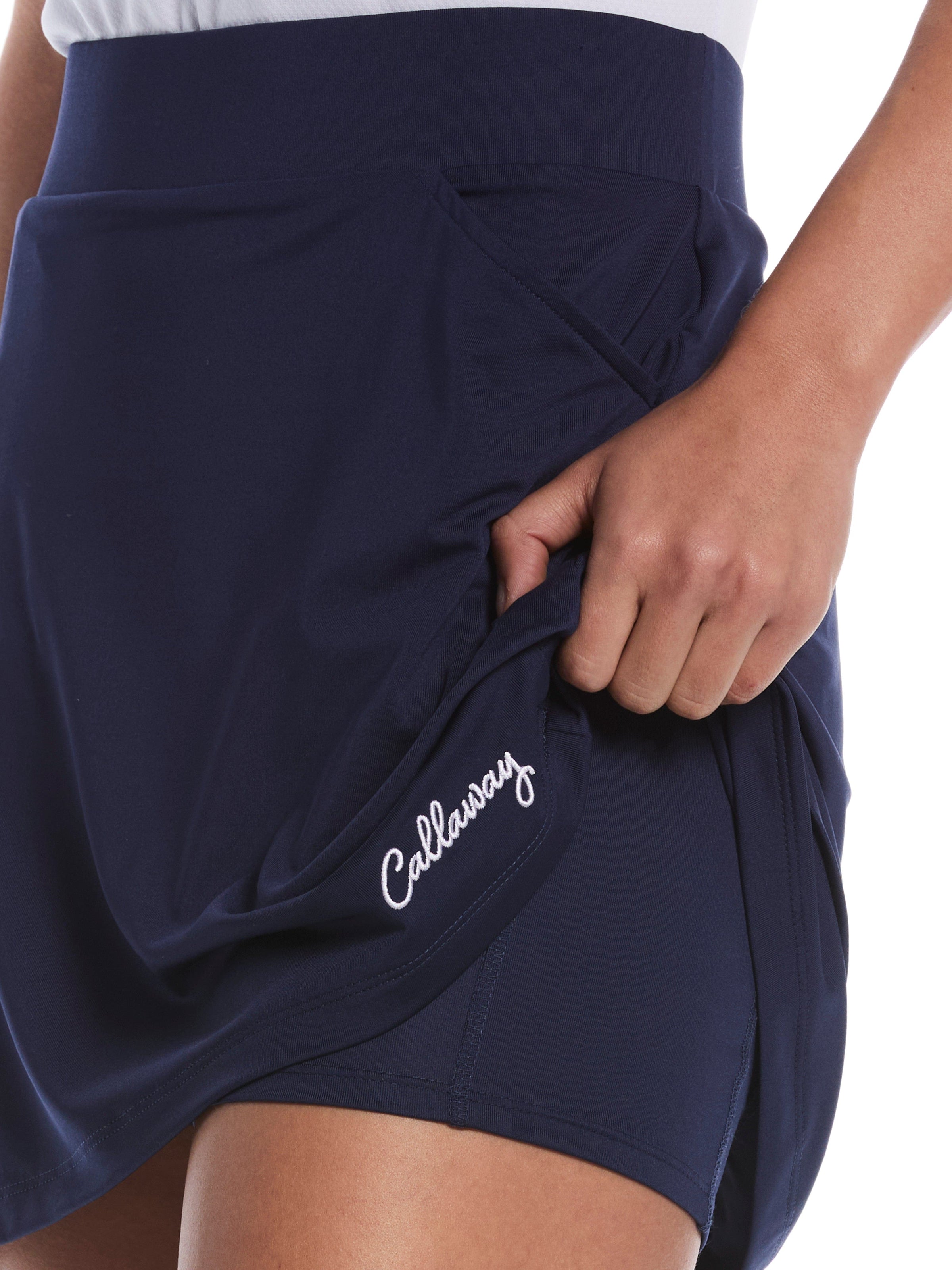Womens 16" Double Ruffle Golf Skort