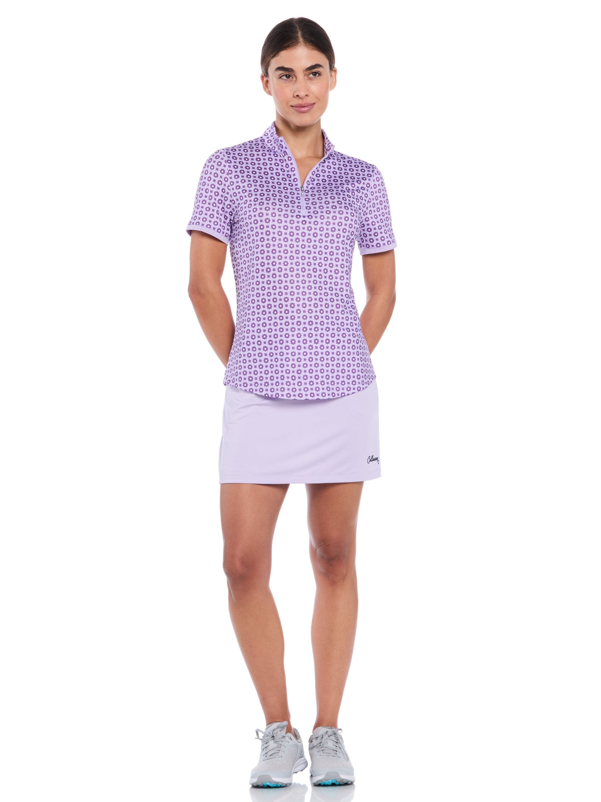Womens 16" Double Ruffle Golf Skort