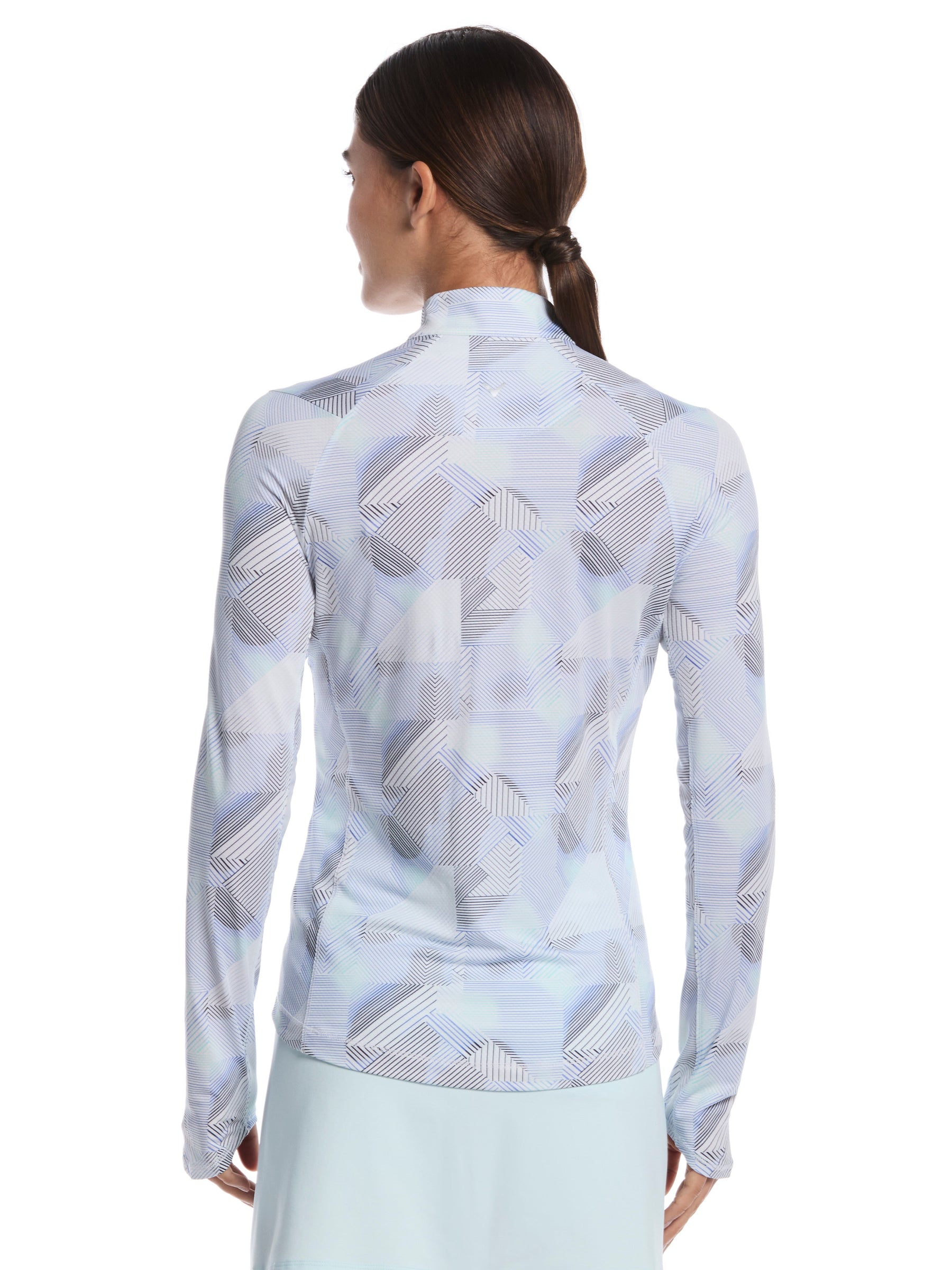 Womens Active Geo Print Long Sleeve Sun Protection