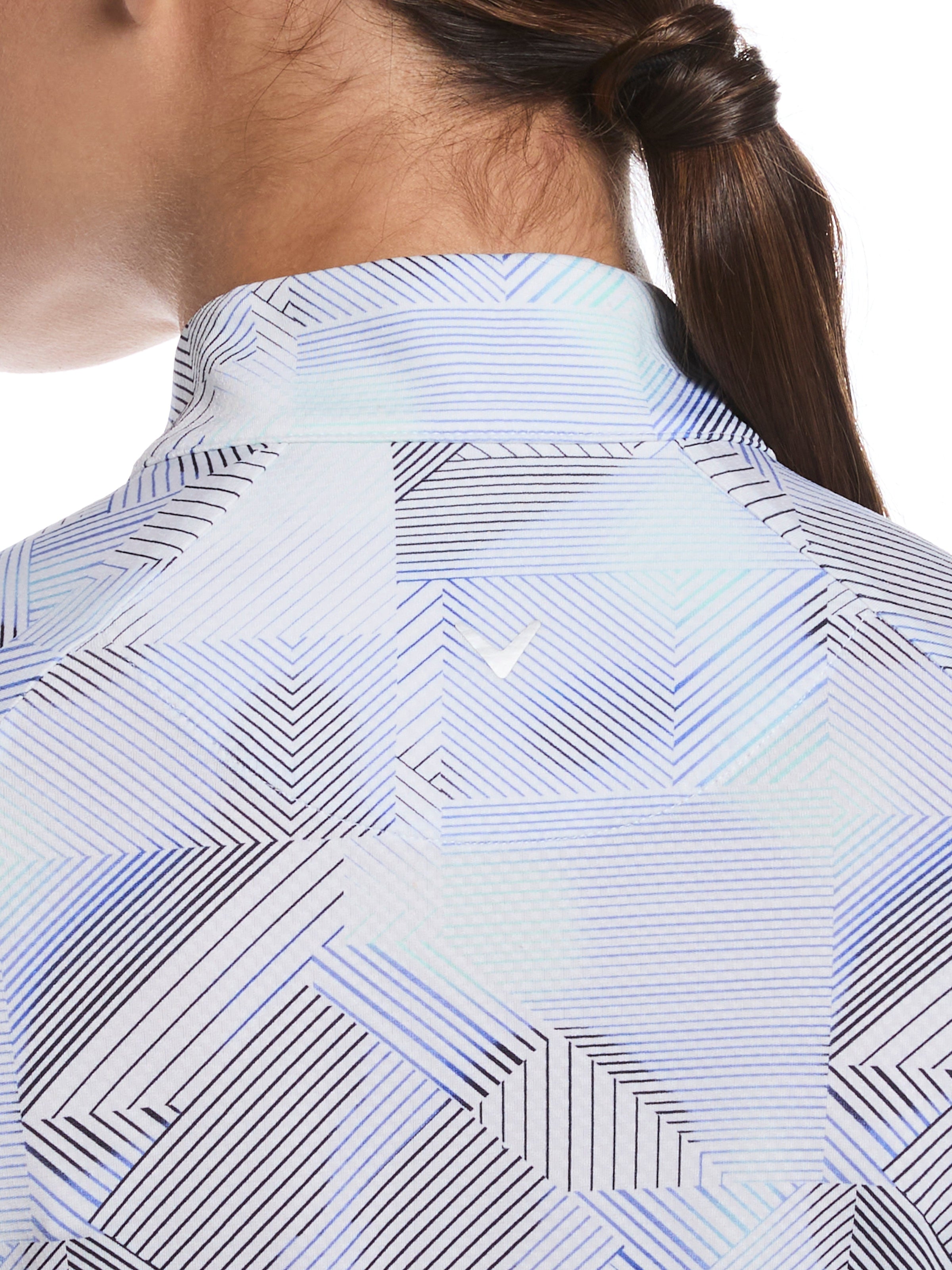Womens Active Geo Print Long Sleeve Sun Protection