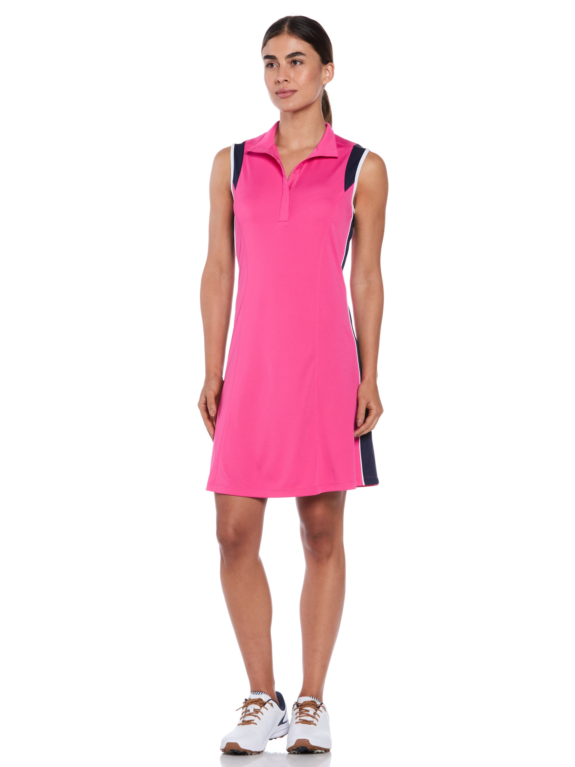 Womens Color Block Golf Dress