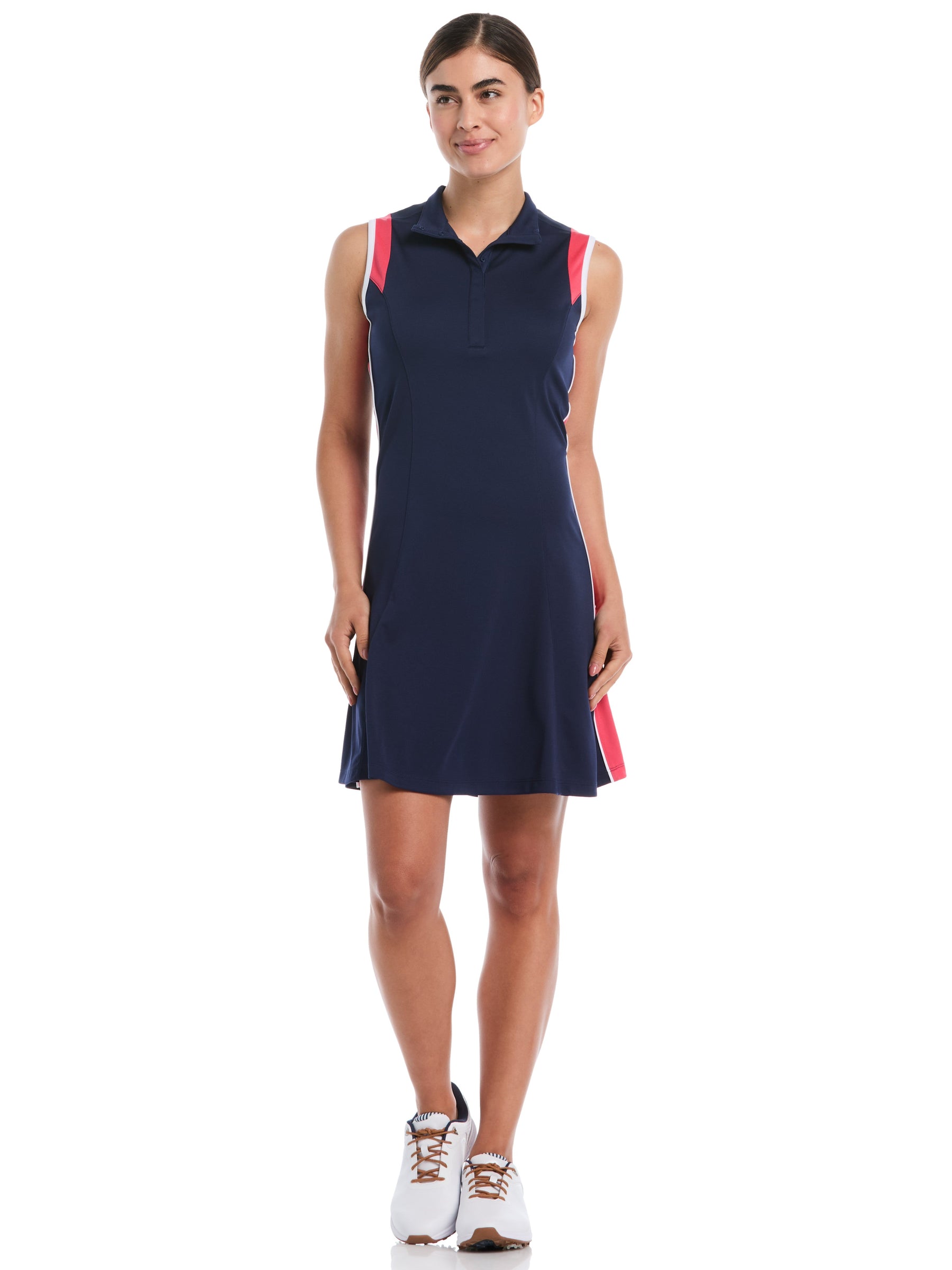 Womens Color Block Golf Dress