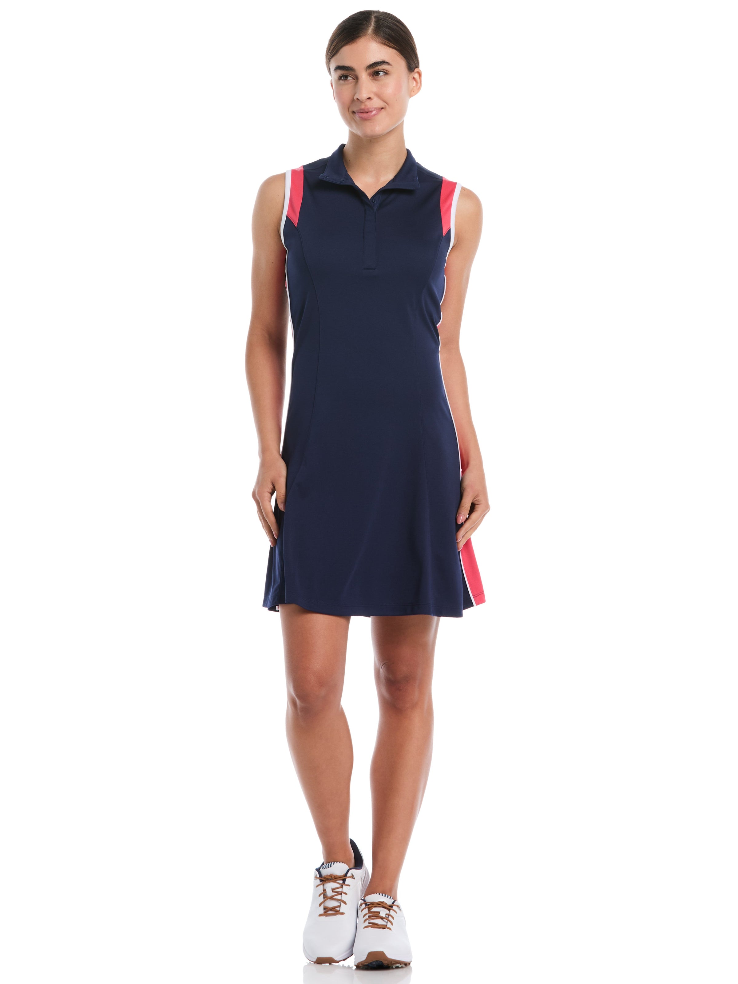 Womens Color Block Golf Dress