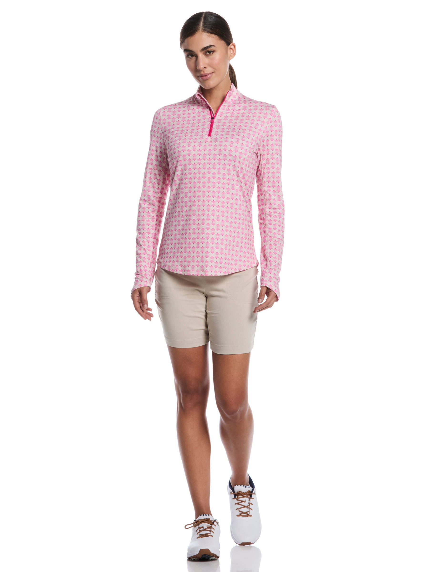 Womens Deco Geo Print Long Sleeve Sun Protection