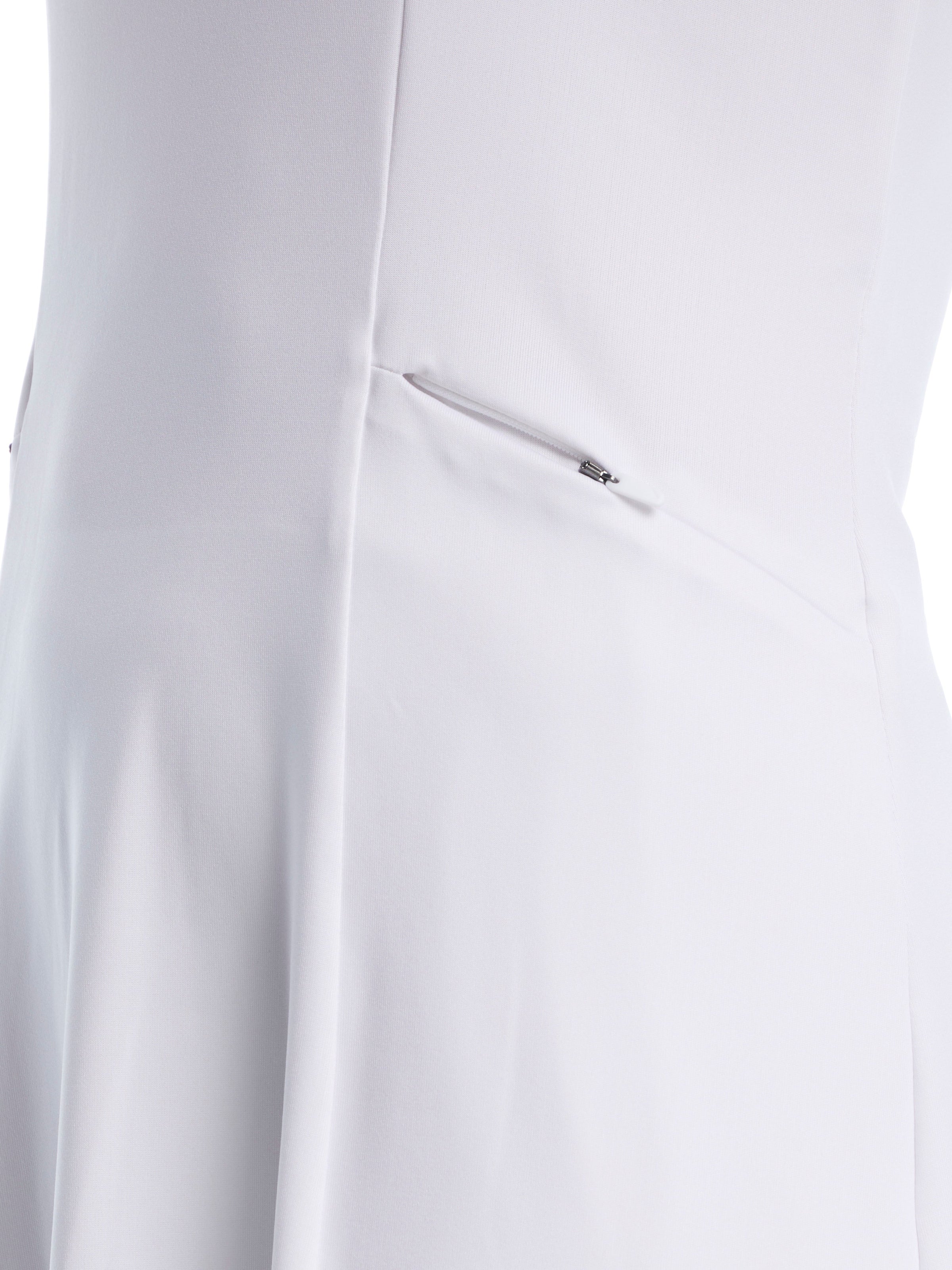 Womens Flounce Dress With Mesh