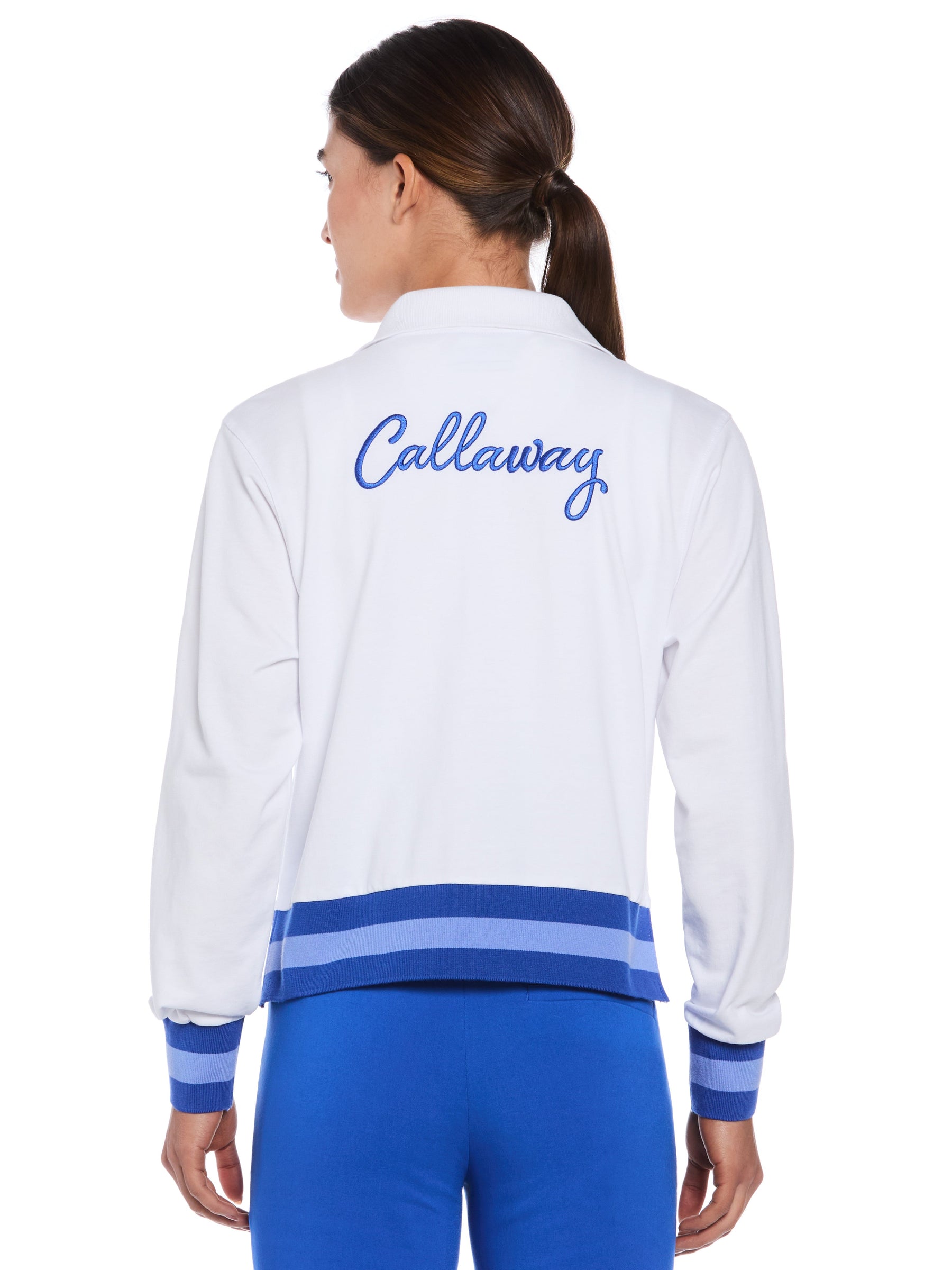Womens Lightweight Cropped Quarter Zip Golf Shirt