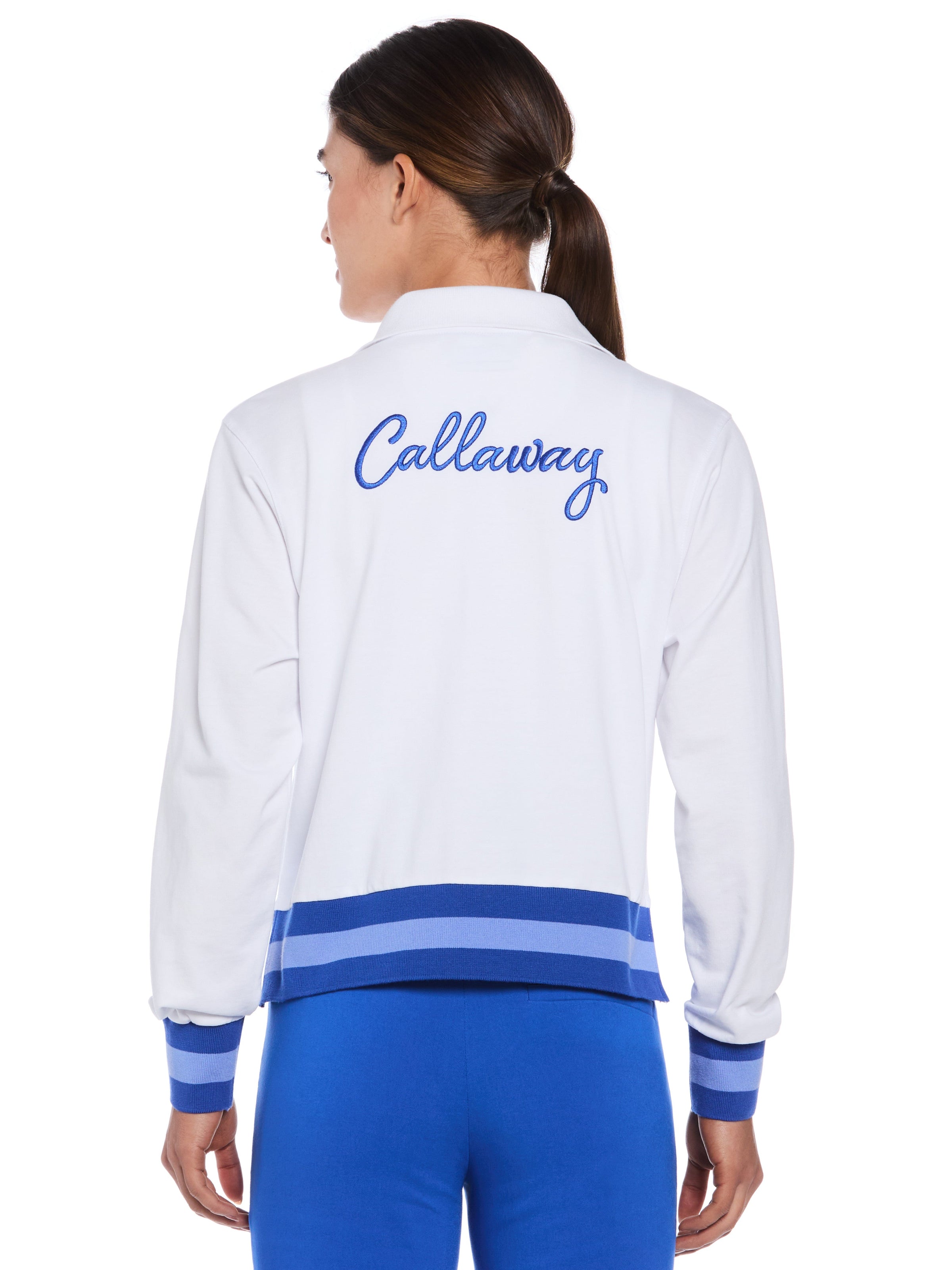 Womens Lightweight Cropped Quarter Zip Golf Shirt