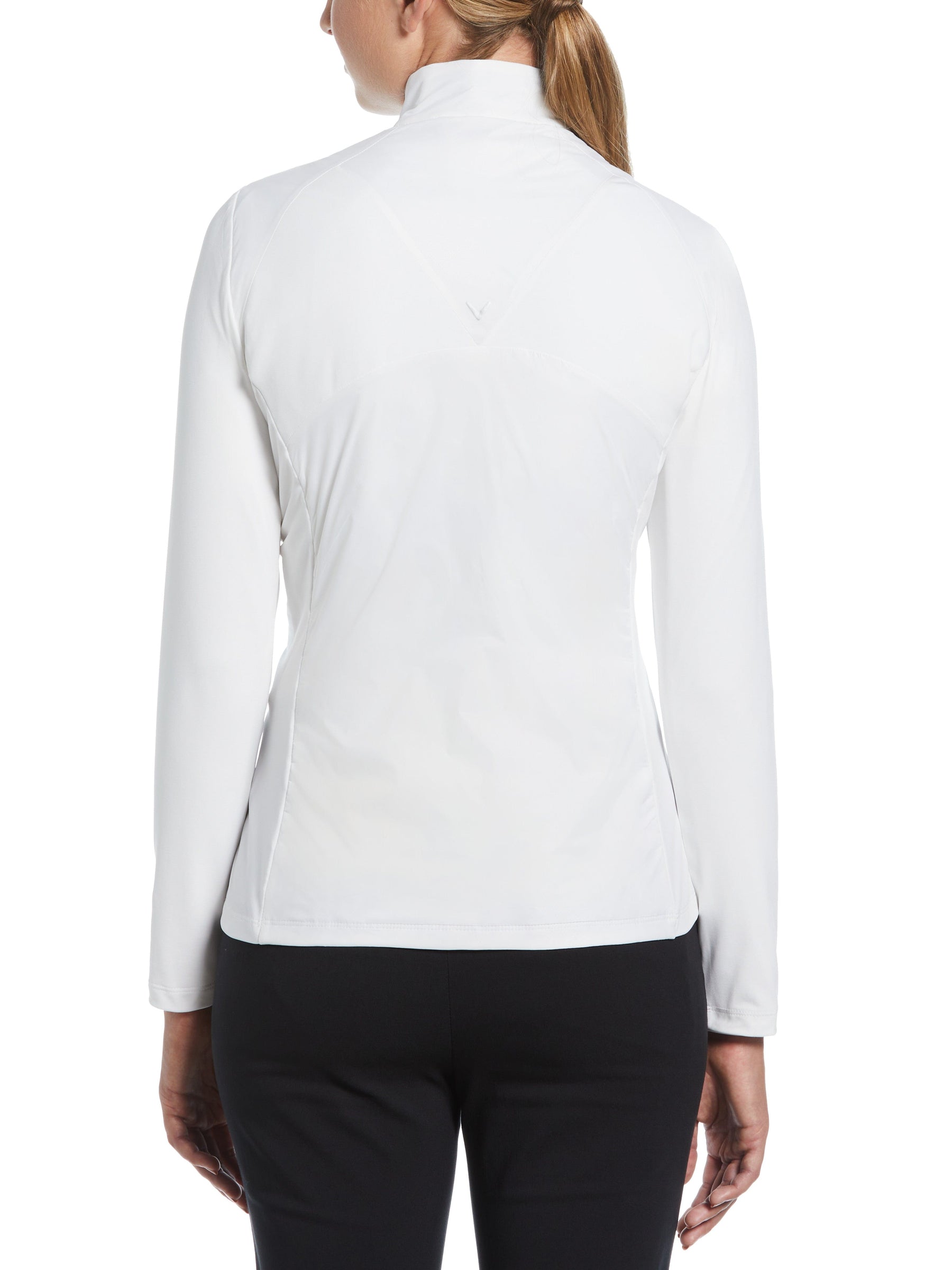 Womens Lightweight Mixed Media Half Zip Windwear