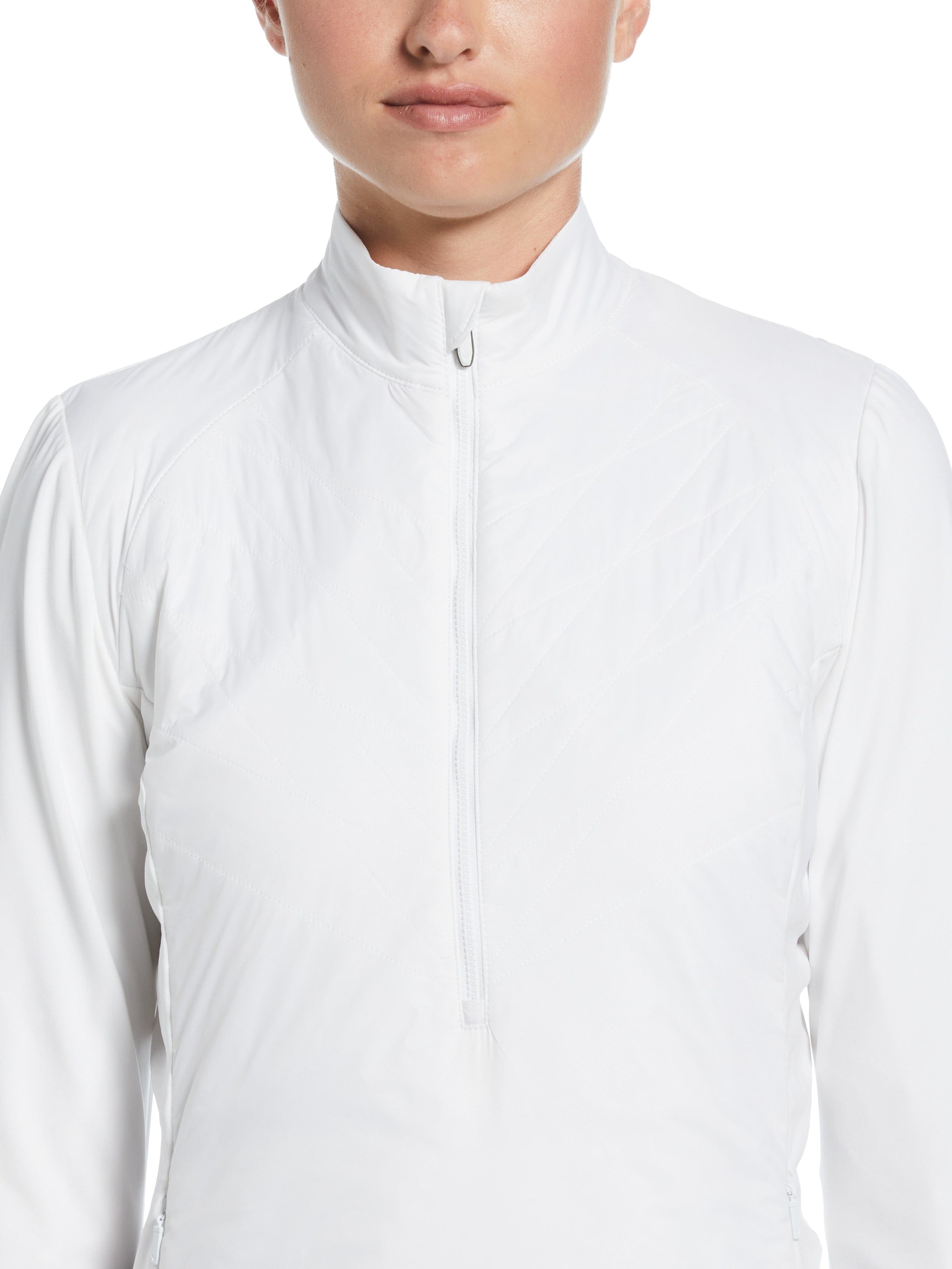 Womens Lightweight Mixed Media Half Zip Windwear
