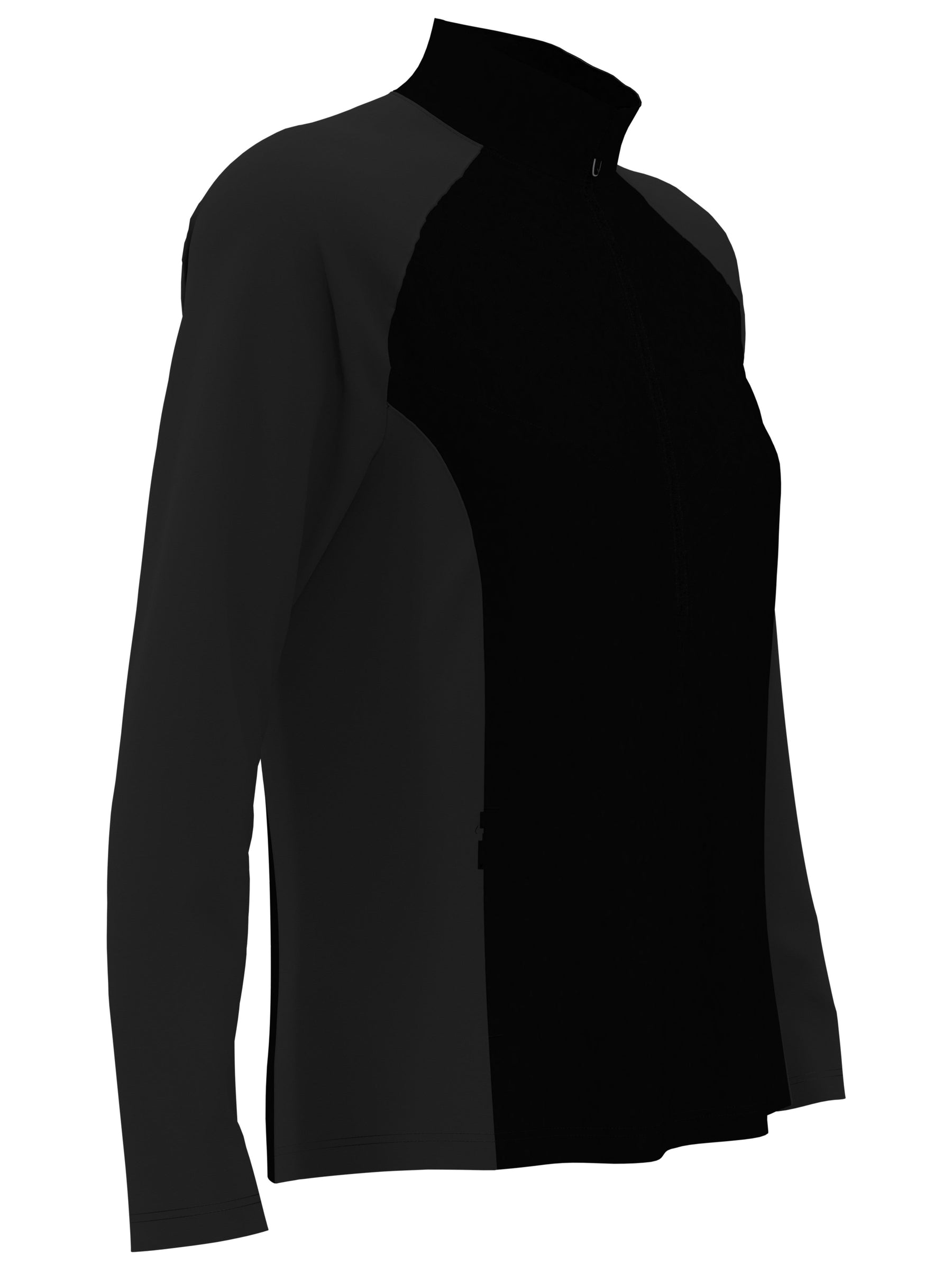 Womens Lightweight Mixed Media Half Zip Windwear
