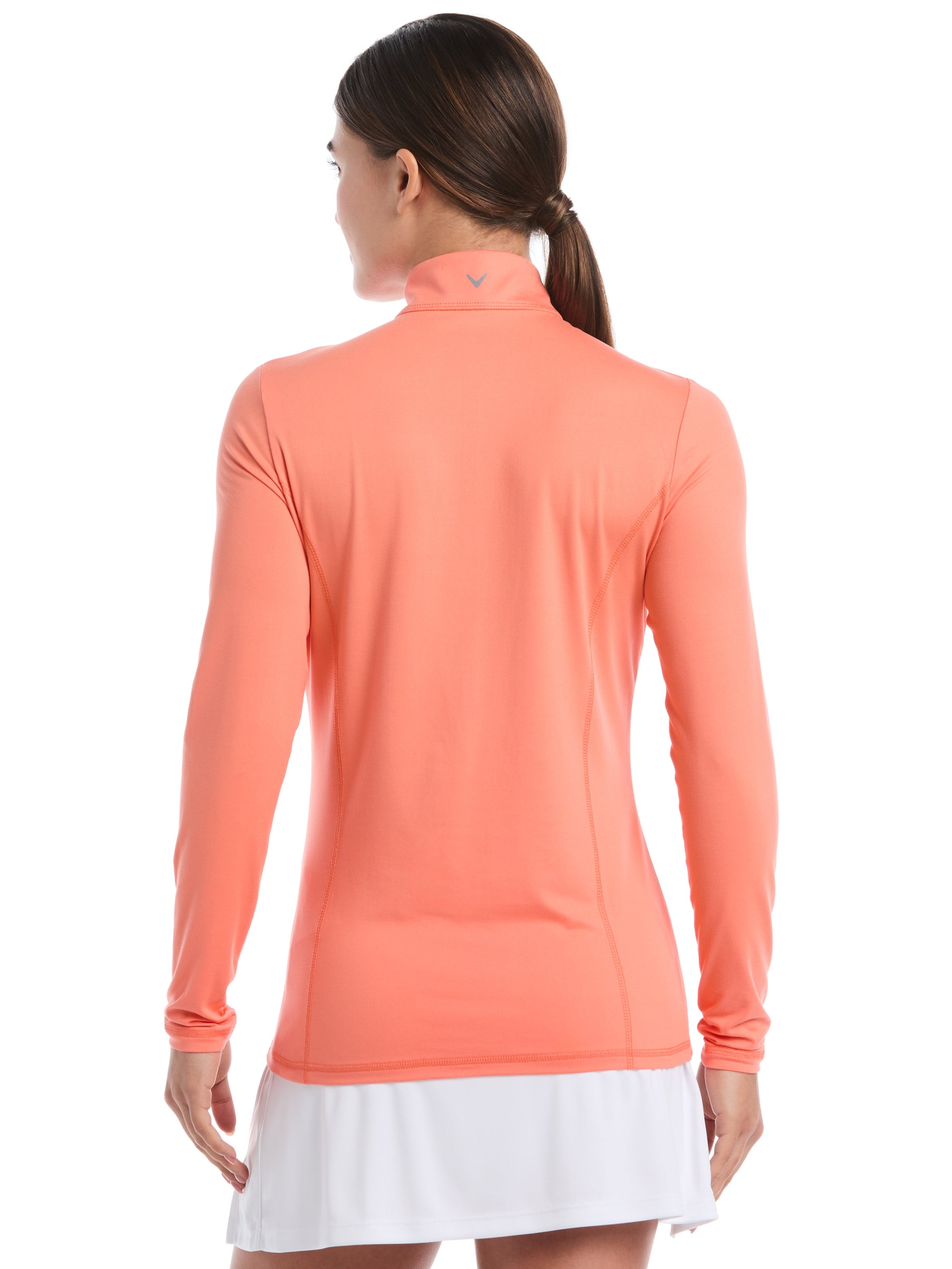 Womens Quarter Zip Brushed Heather Pullover