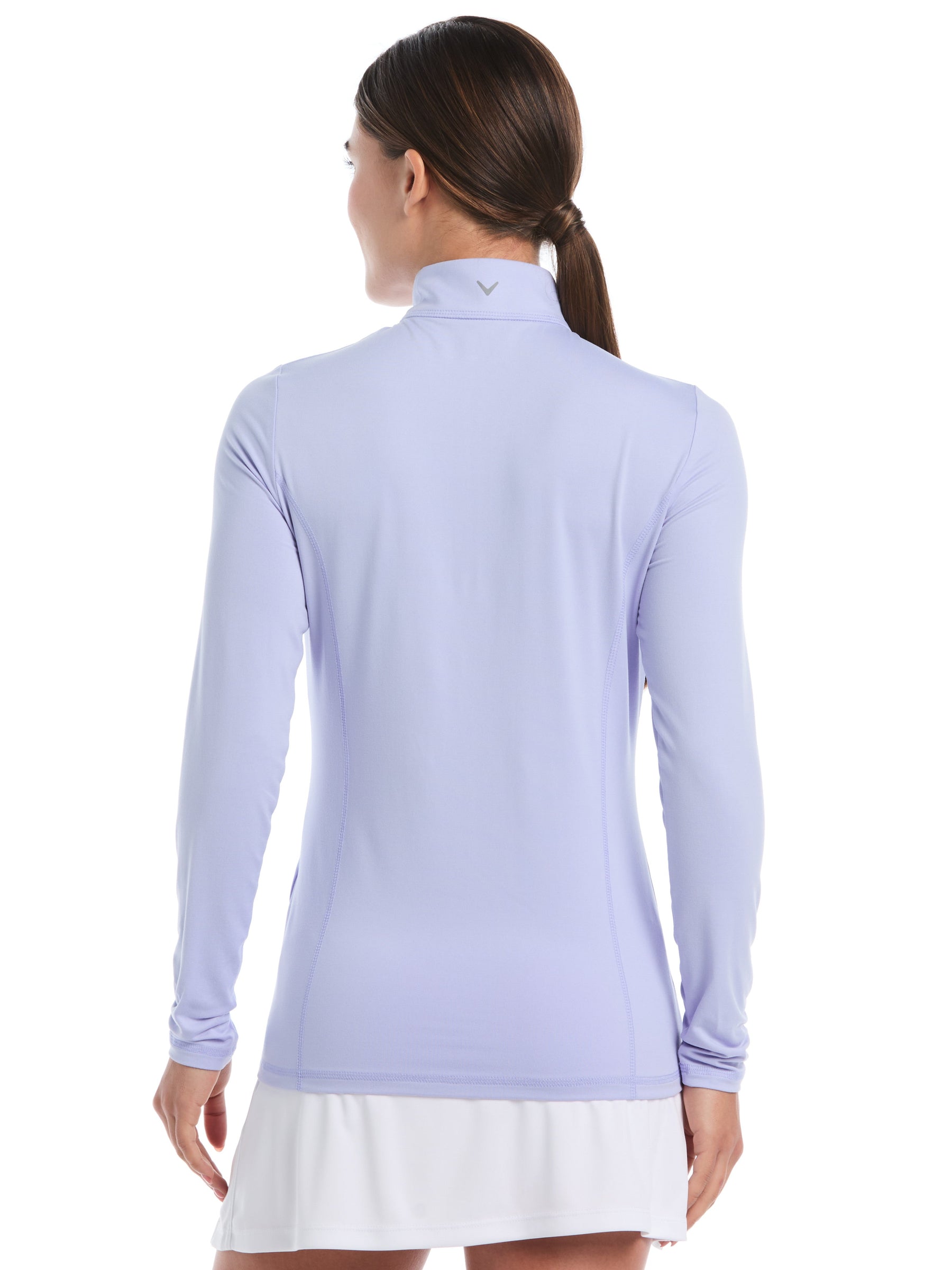 Womens Quarter Zip Brushed Heather Pullover