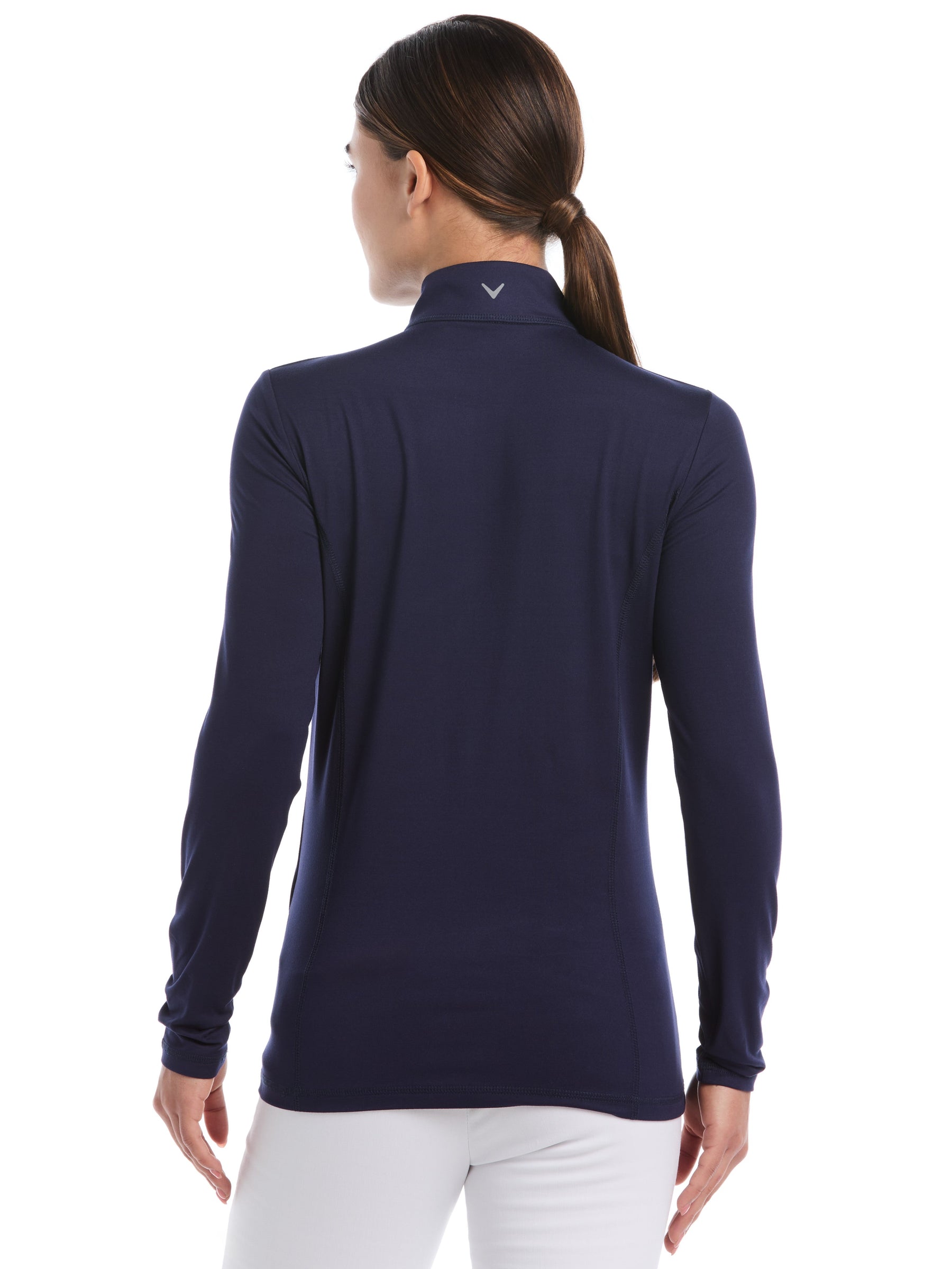 Womens Quarter Zip Brushed Heather Pullover