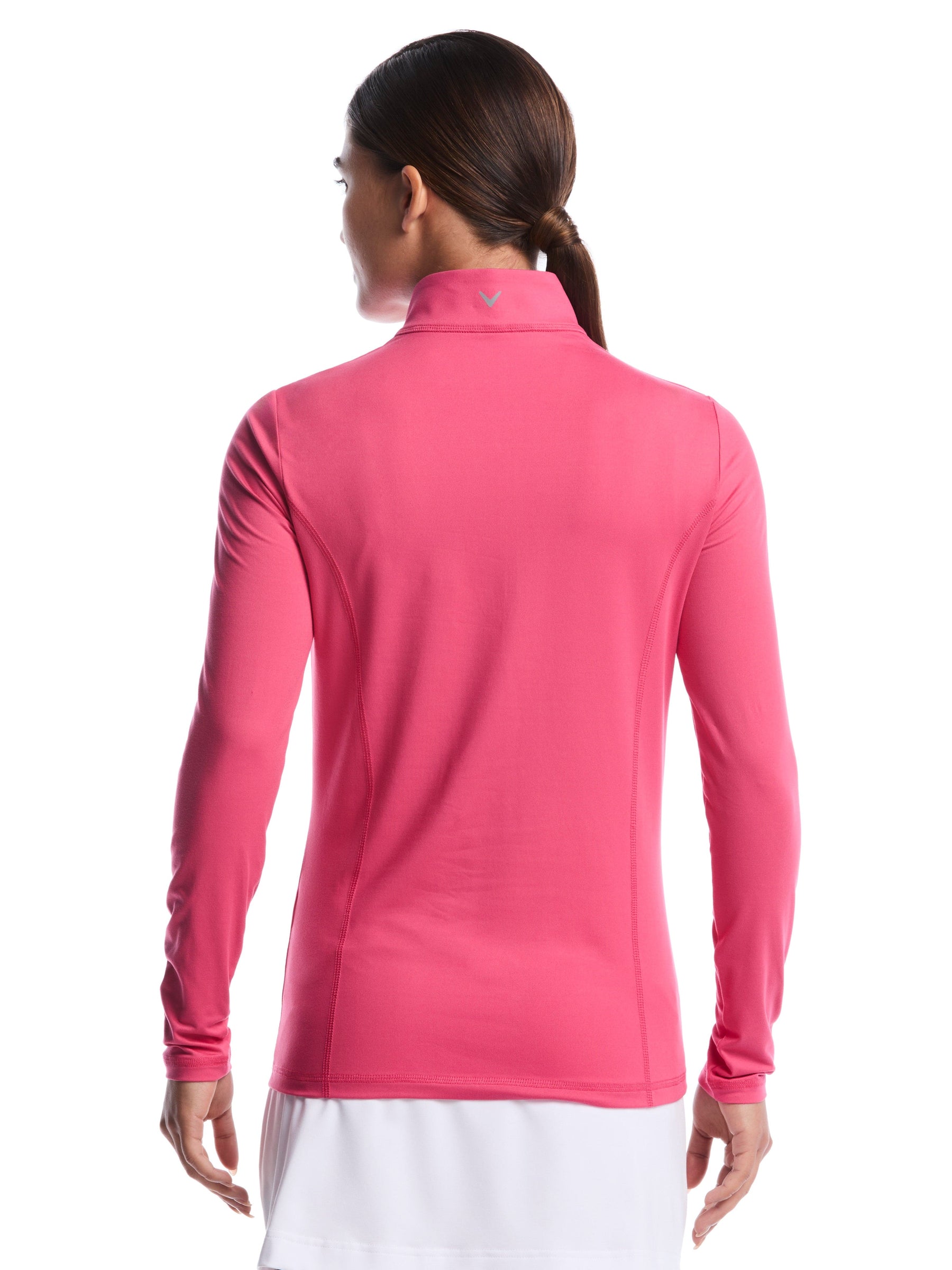 Womens Quarter Zip Brushed Heather Pullover