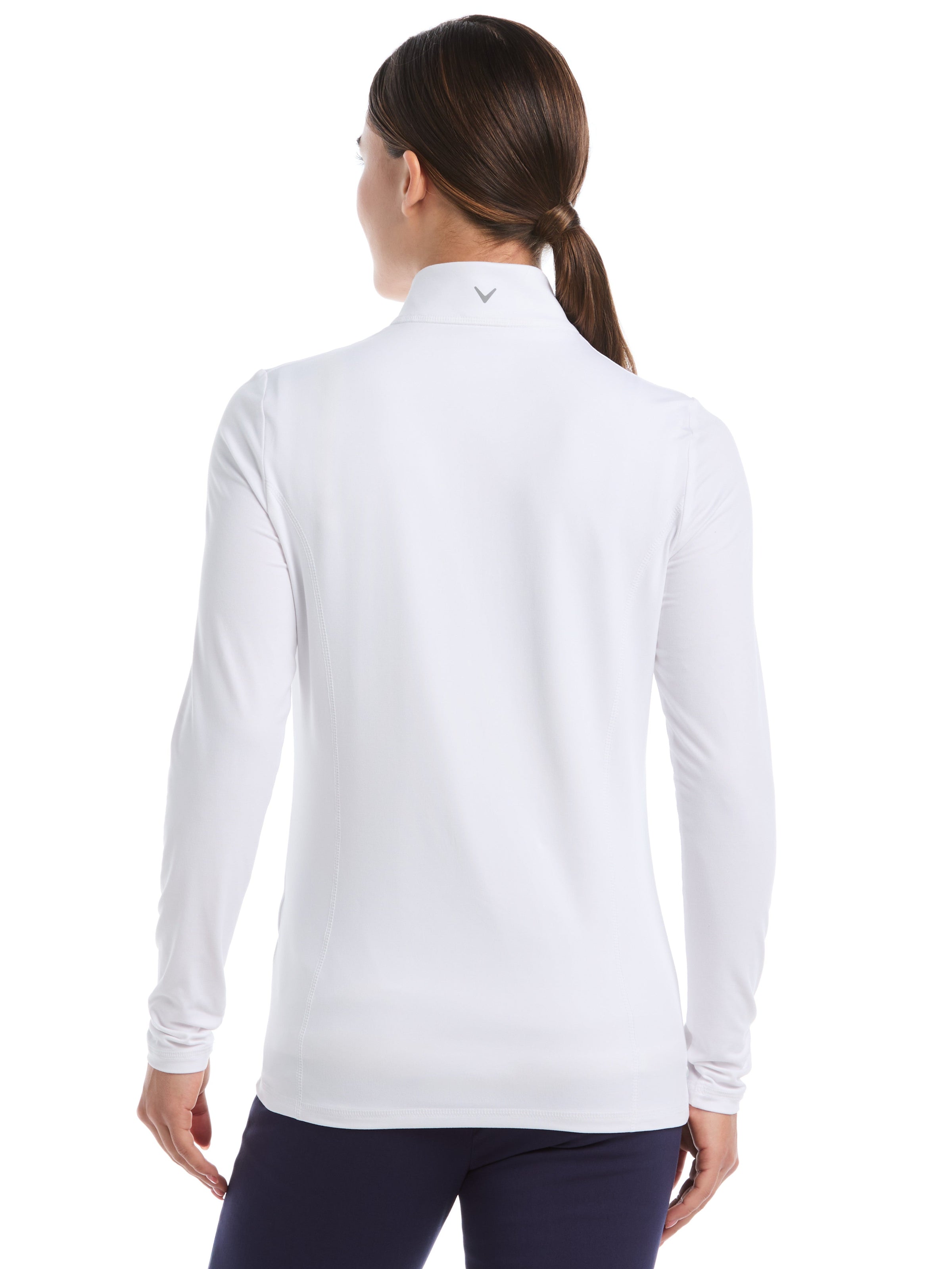 Womens Quarter Zip Brushed Heather Pullover