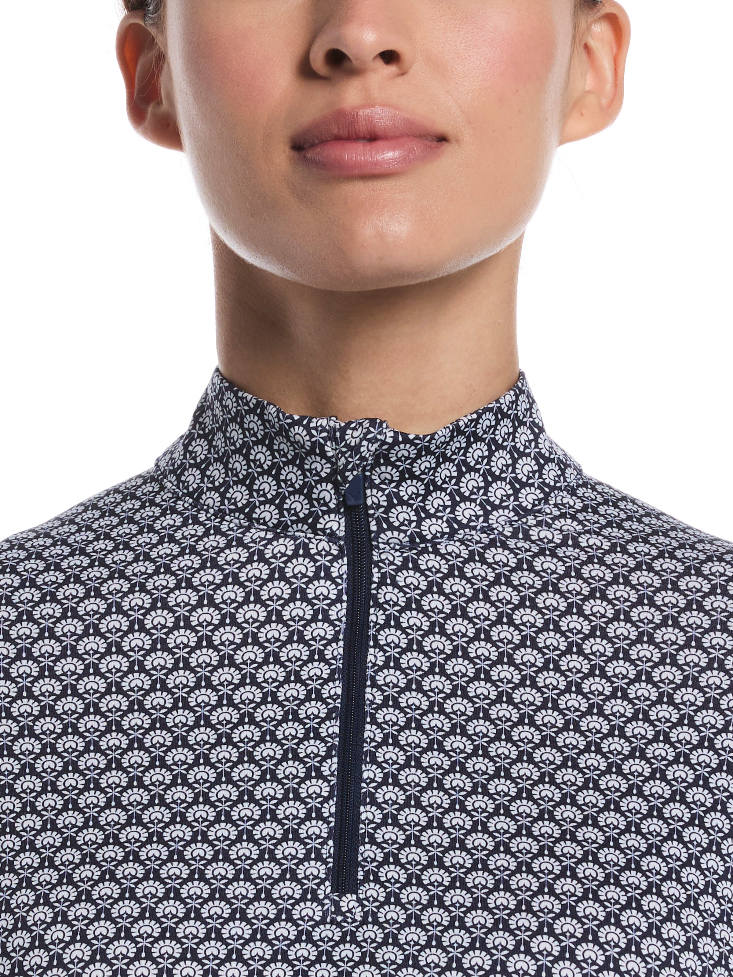 Womens Scarf Geo Print Long Sleeve Sun Protection