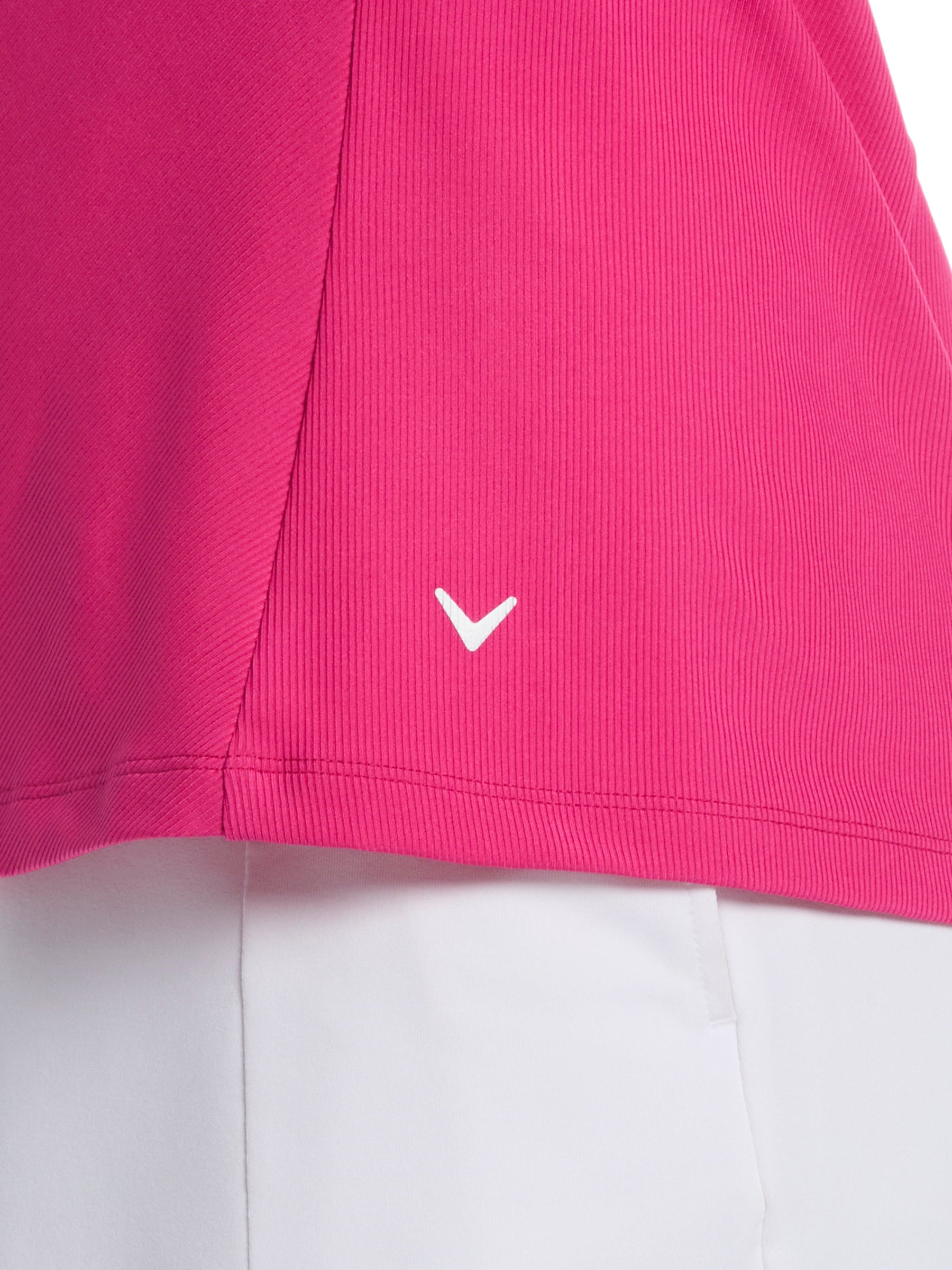 Womens Sleeveless Rib Print Shirt