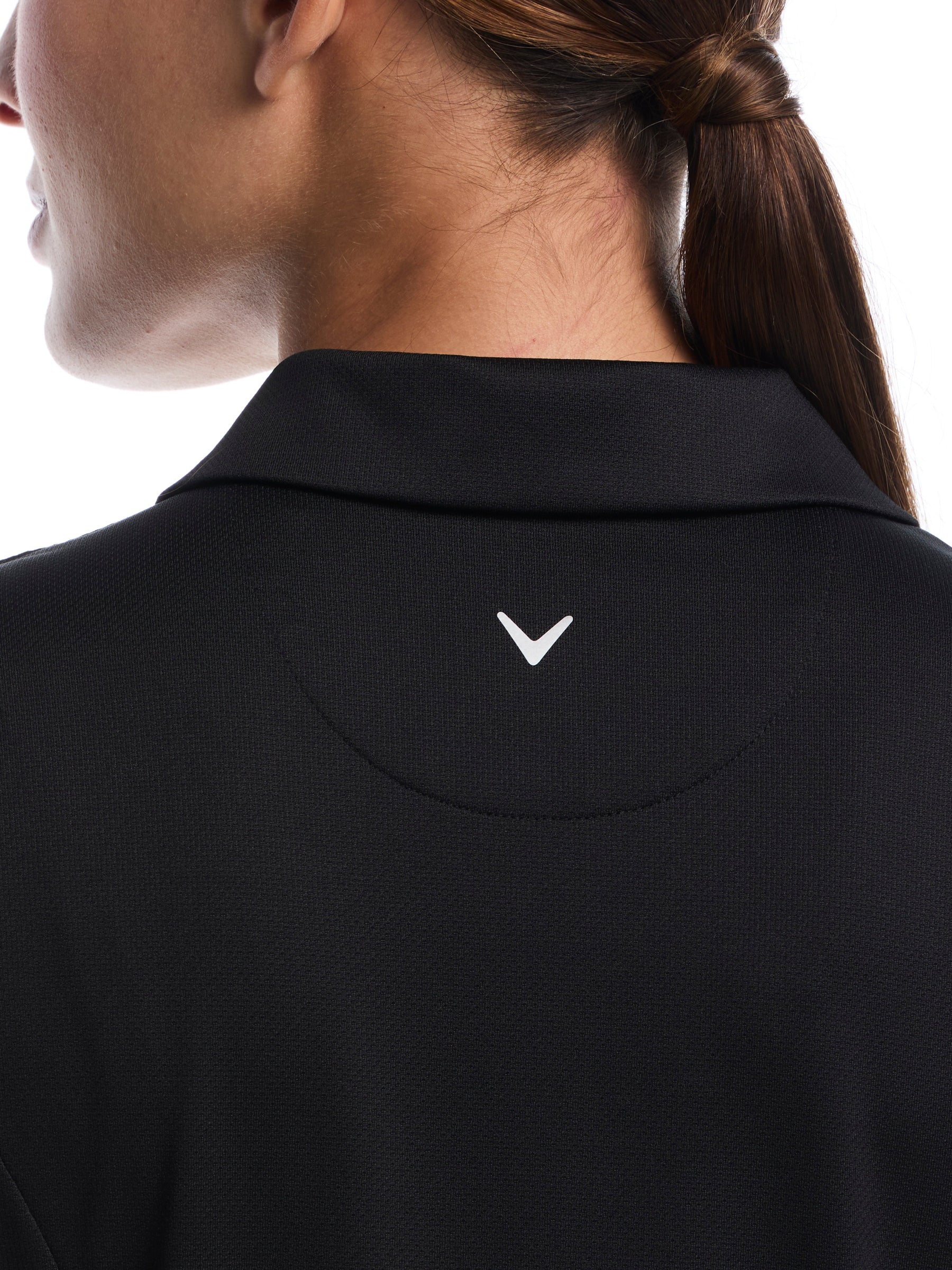 Womens Solid Performance Golf Polo