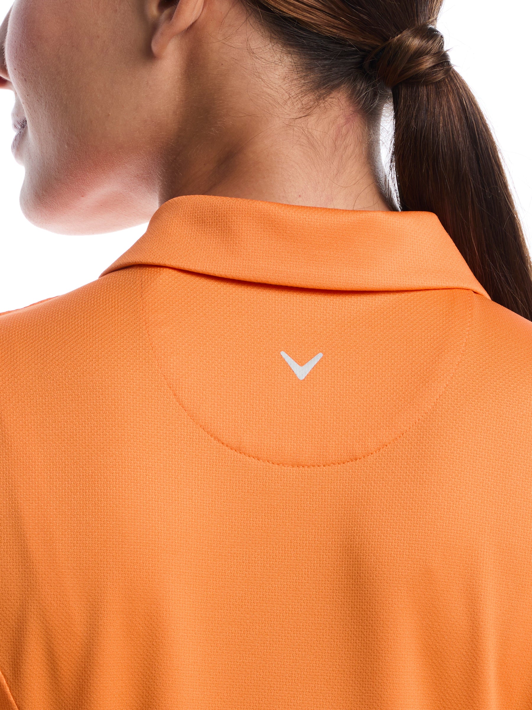 Womens Solid Performance Golf Polo