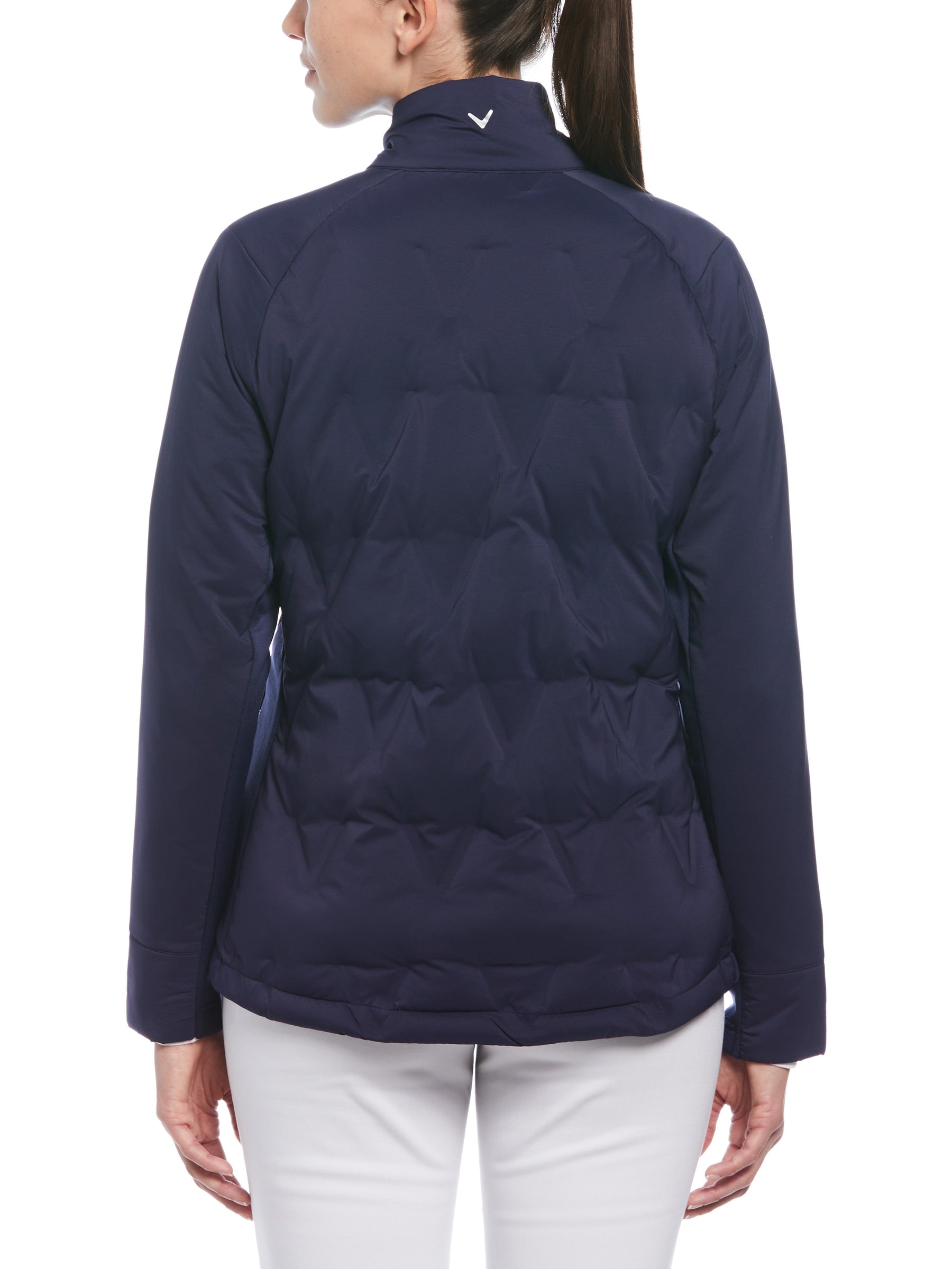 Womens Welded Chevron Quilted Jacket
